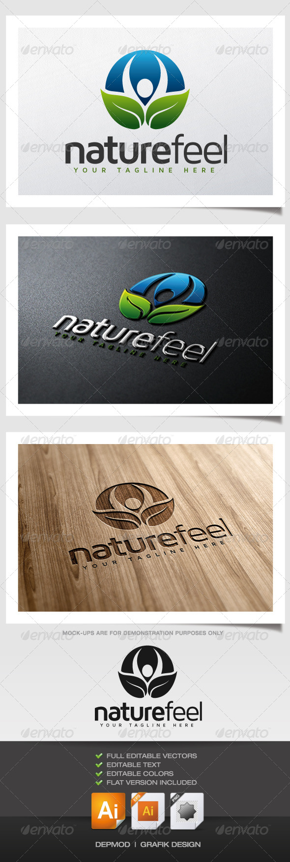 Nature Feel Logo - Nature Logo Templates