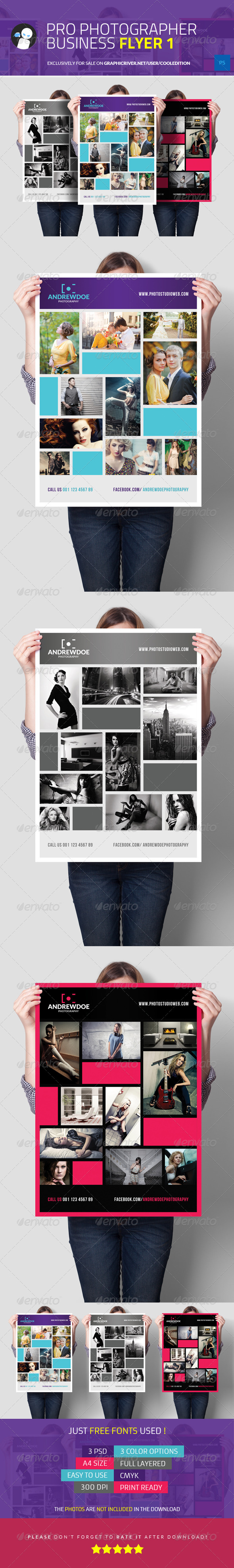 Pro Photographer Business Flyer - Commerce Flyers