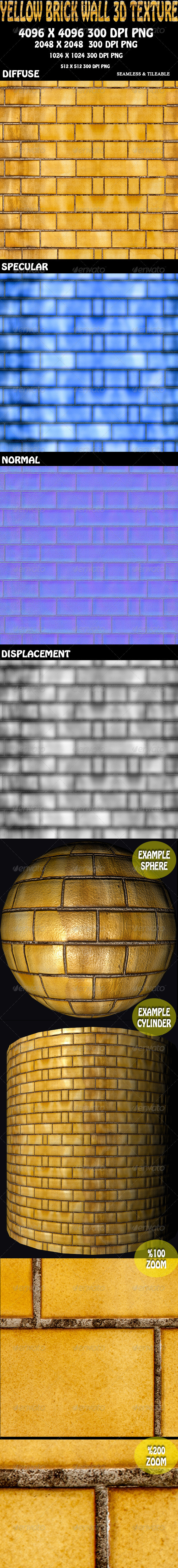 Yellow Brick Wall - 3Docean 5900249