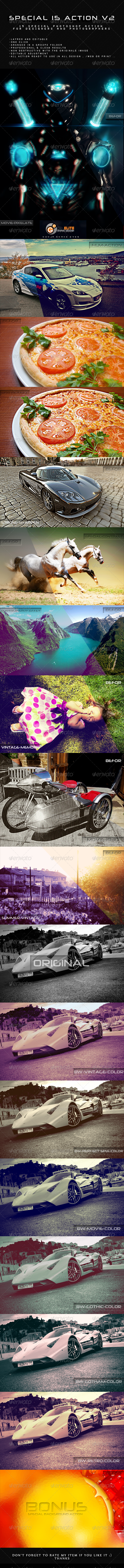 Special 15 Action V2 - Photo Effects Actions