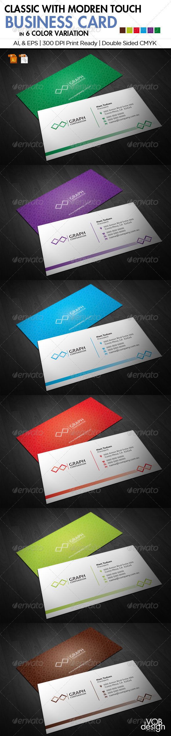Classic with Modern Touch Business Card 1 - Creative Business Cards