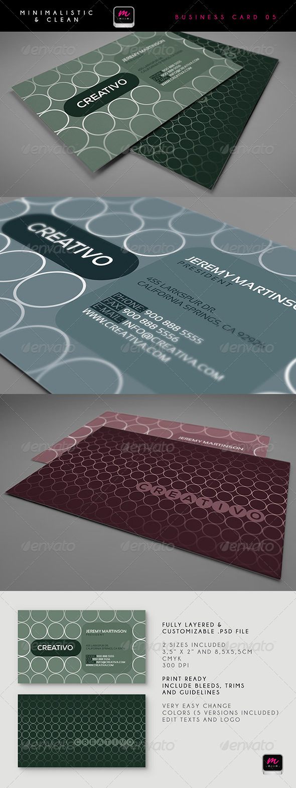 Clean Business Card Template 01 - Creative Business Cards