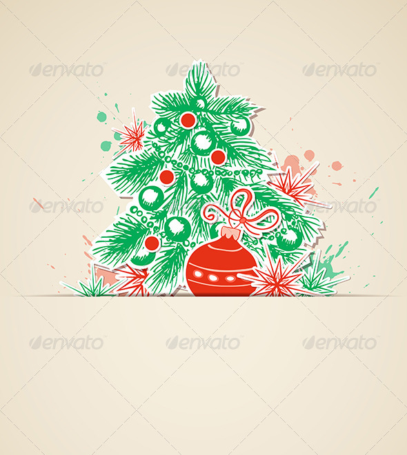 Vector Christmas Background - Christmas Seasons/Holidays
