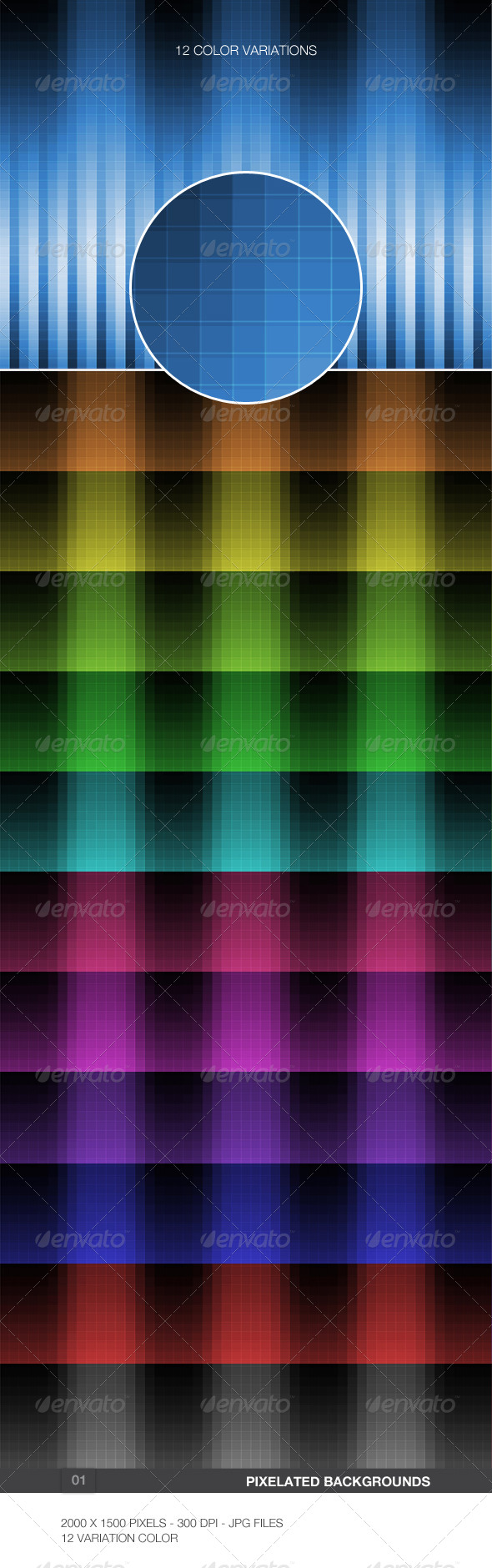 Pixelated Backgrounds - 01 - Abstract Backgrounds