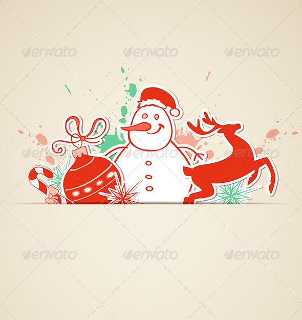 Vector Christmas Background - Christmas Seasons/Holidays
