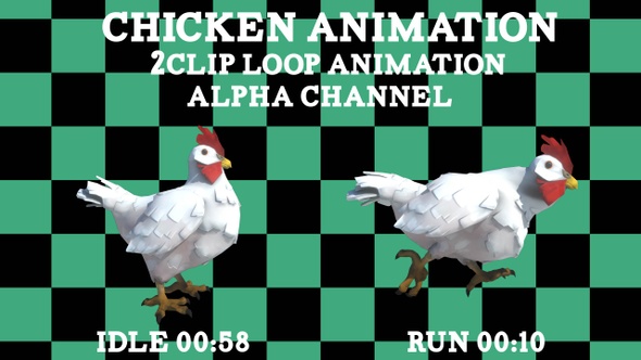 Chicken 2 Clip Loop Alpha