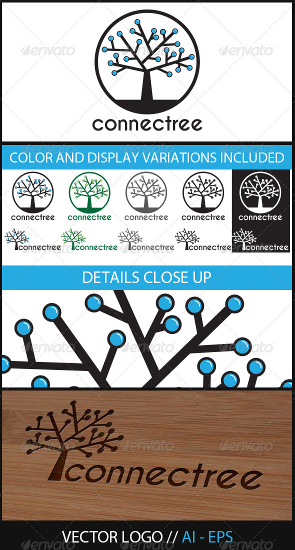 Connectree Logo - Nature Logo Templates