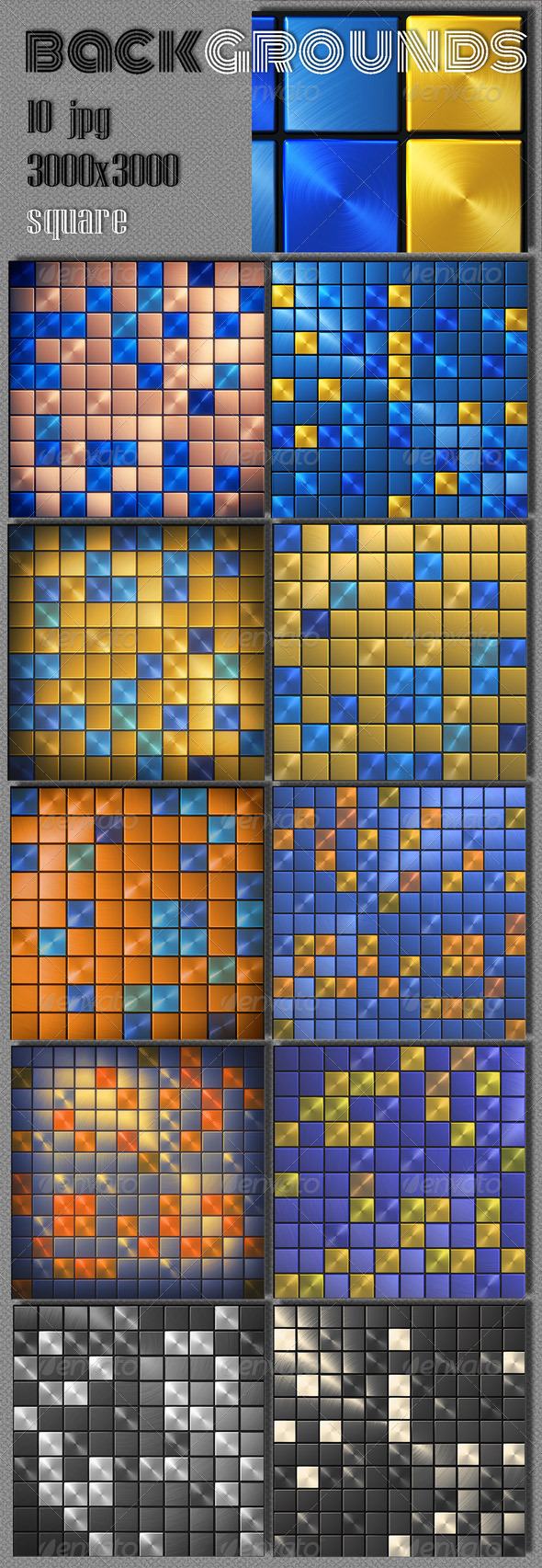 Abstract Square Background - 3D Backgrounds