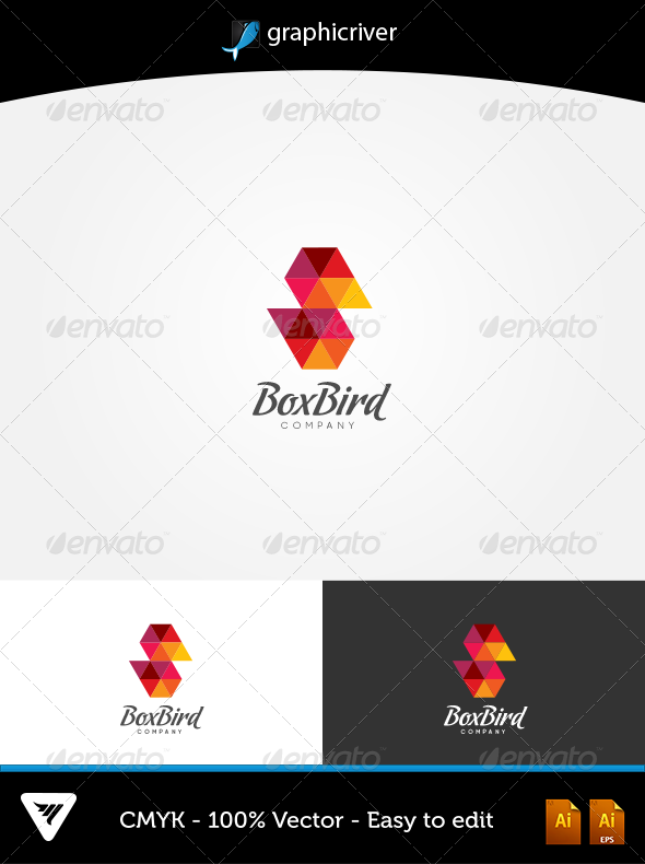 Box Bird Logo - Logo Templates