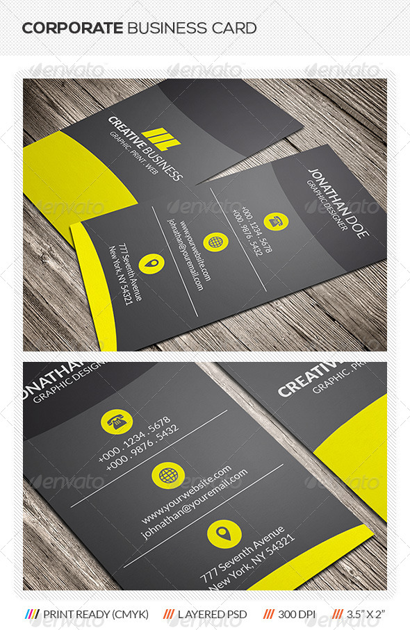 Corporate Business Card - Corporate Business Cards
