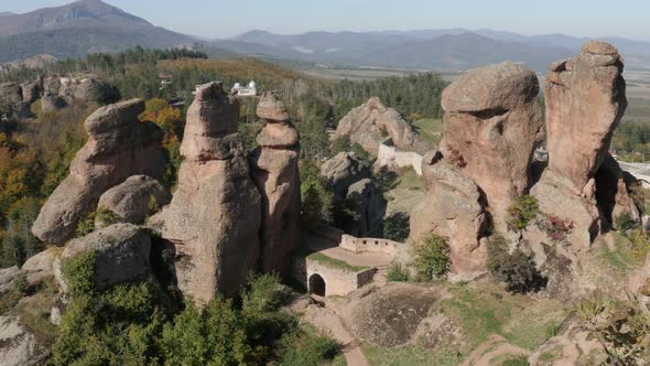 Landmark with natural  formations in Western Bulgaria 4K 2160p 30fps UltraHD footage - Strange Belog alt