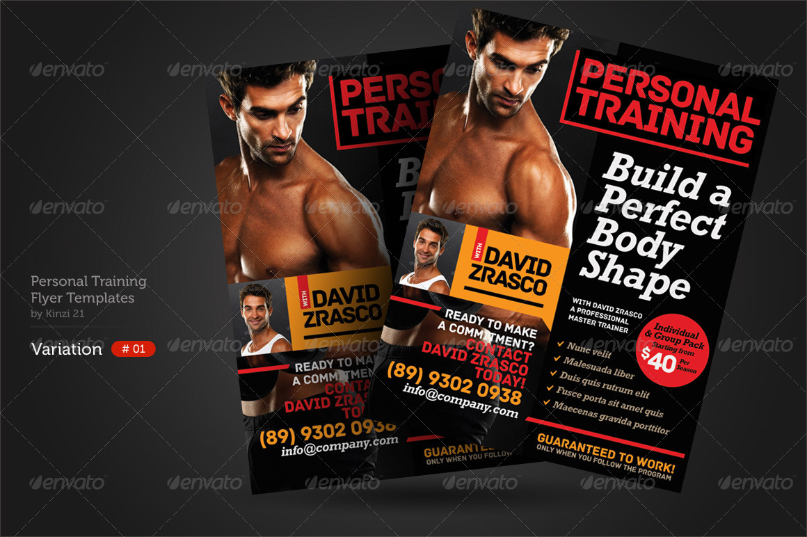 personal training flyer templates