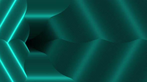 Abstract Glowing Tunnel