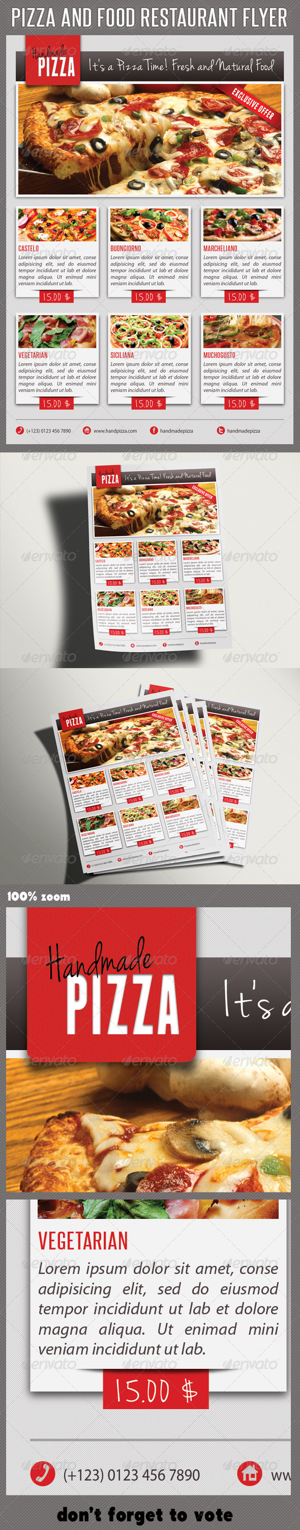 Food And Pizza Menu Flyer 04