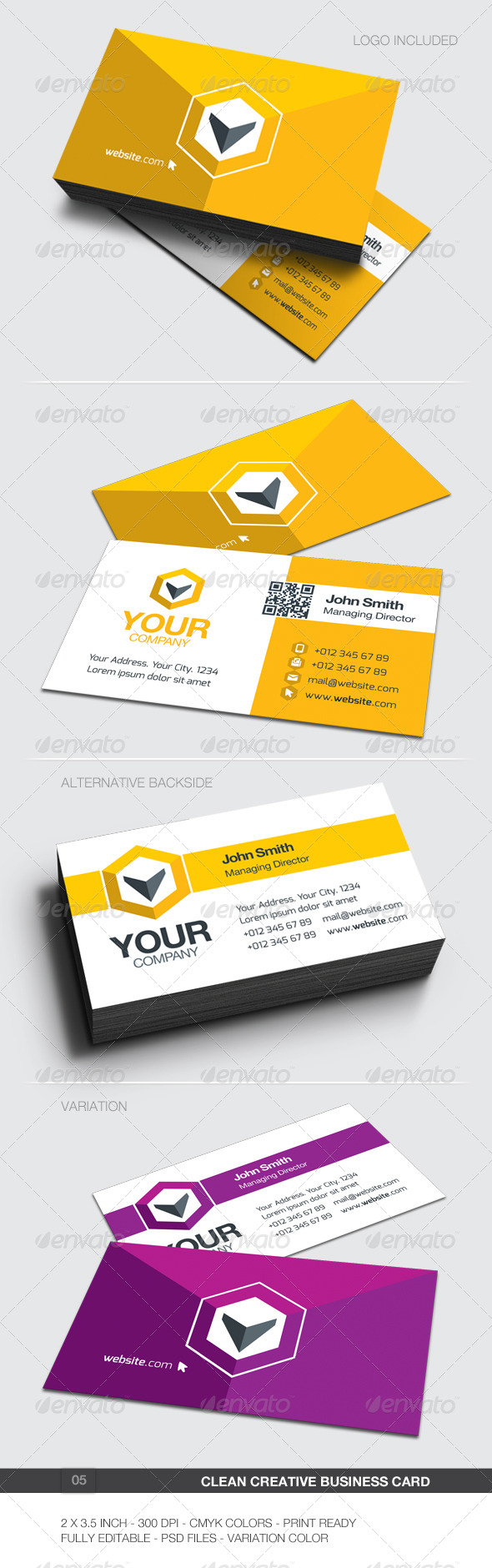 Clean Creative Business Card - 05 - Creative Business Cards