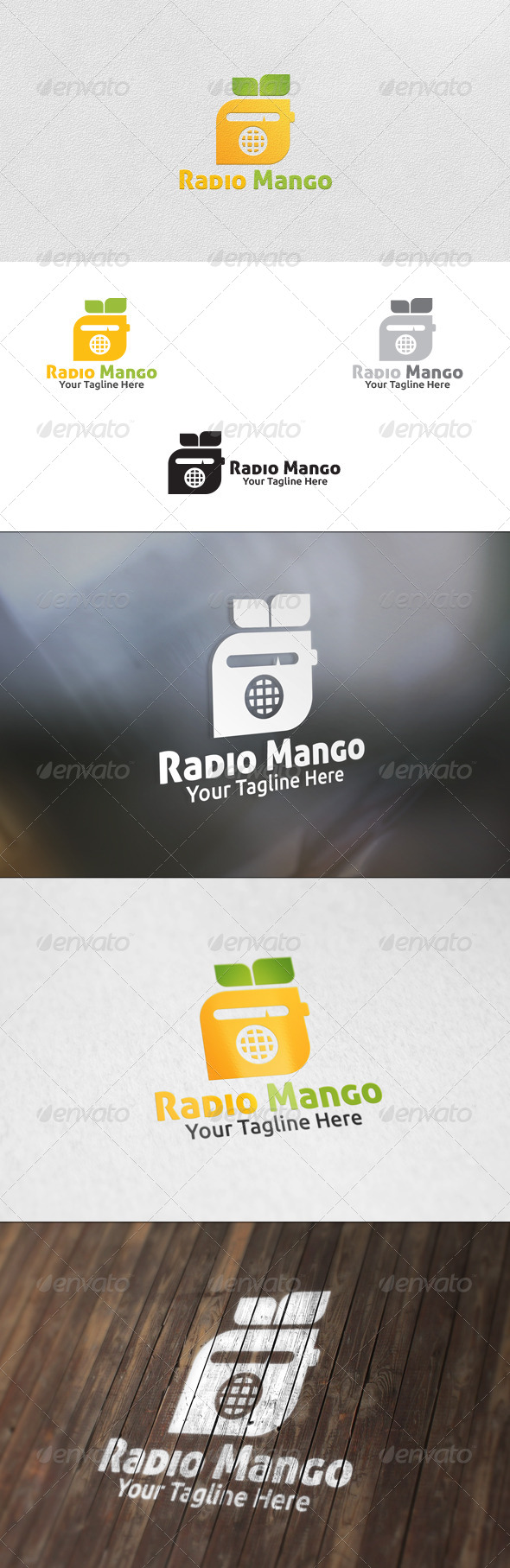 Radio Mango - Logo Template - Nature Logo Templates
