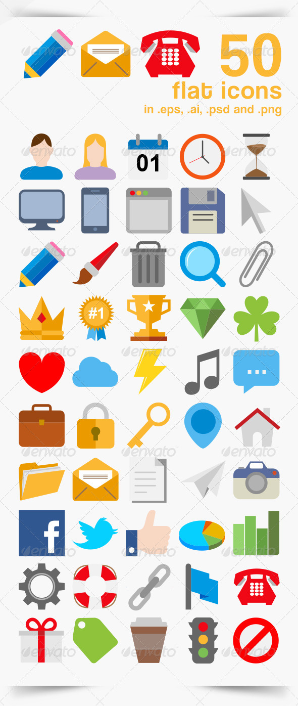 50 Vector Icons - Icons