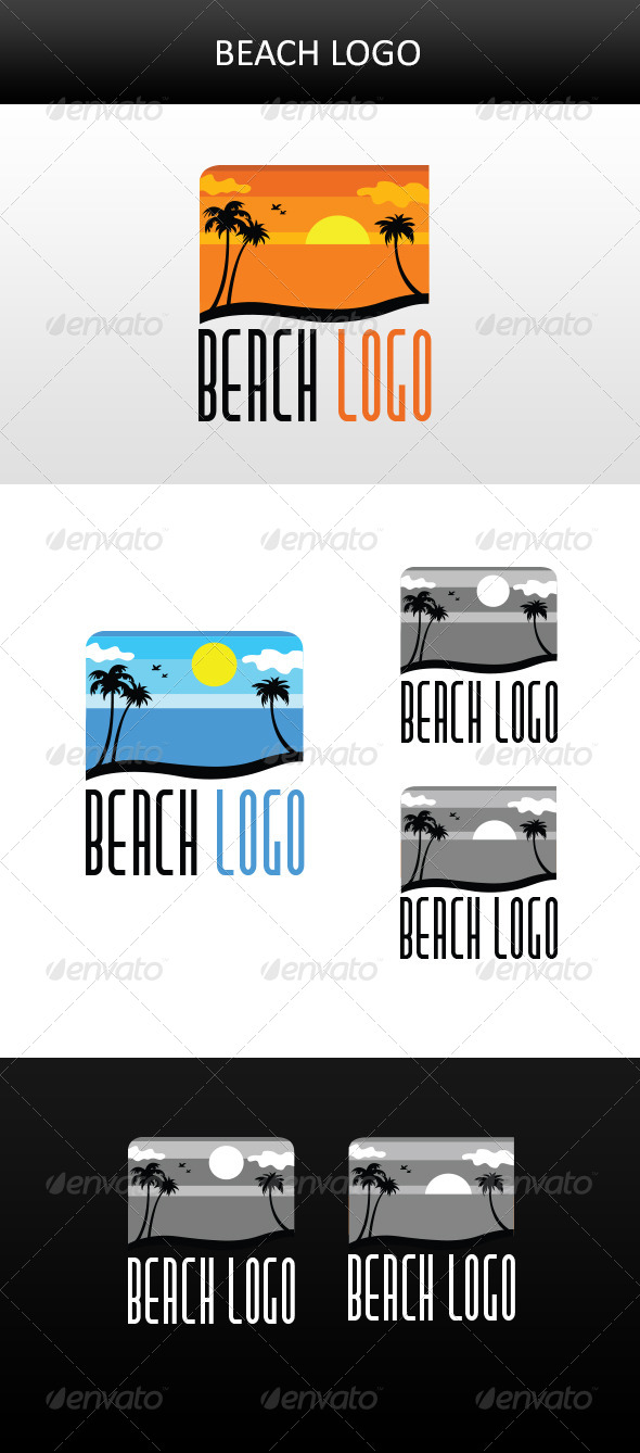 Beach Logo - Nature Logo Templates