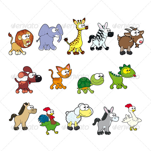 Group of Animals - Animals Characters