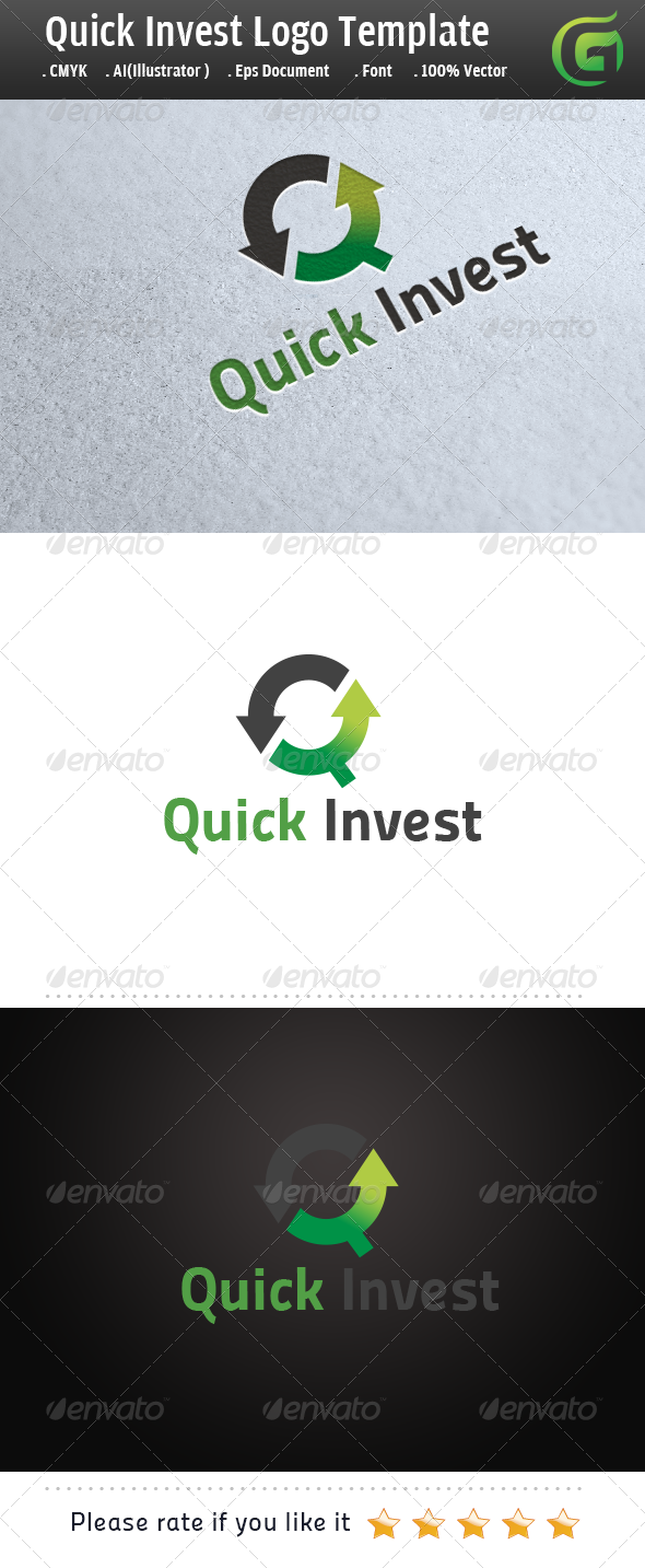 Quick Invest - Letters Logo Templates