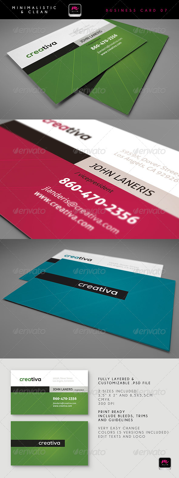 Clean Business Card Template 07 - Corporate Business Cards