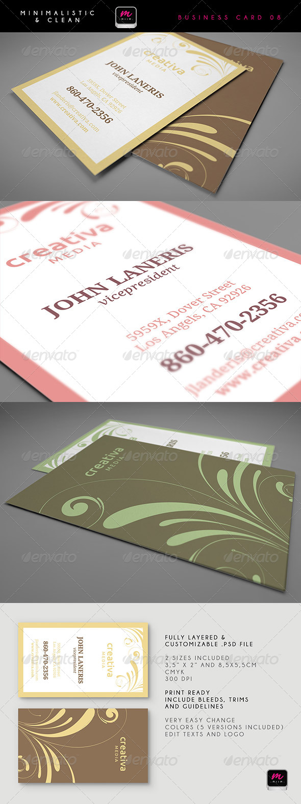 Clean Business Card Template 08 - Corporate Business Cards