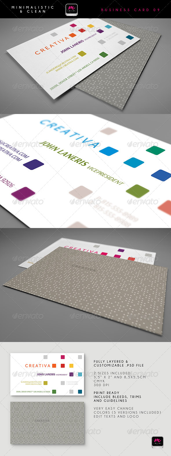 Clean Business Card Template 09 - Creative Business Cards