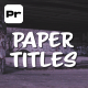 Collage Paper Titles - VideoHive Item for Sale