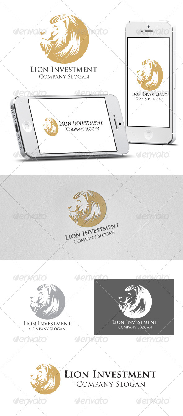 Lion Investment Logo - Animals Logo Templates