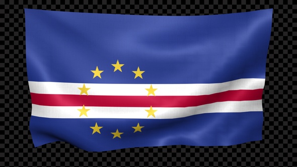 Cape Verde Flag Waving Looped alt