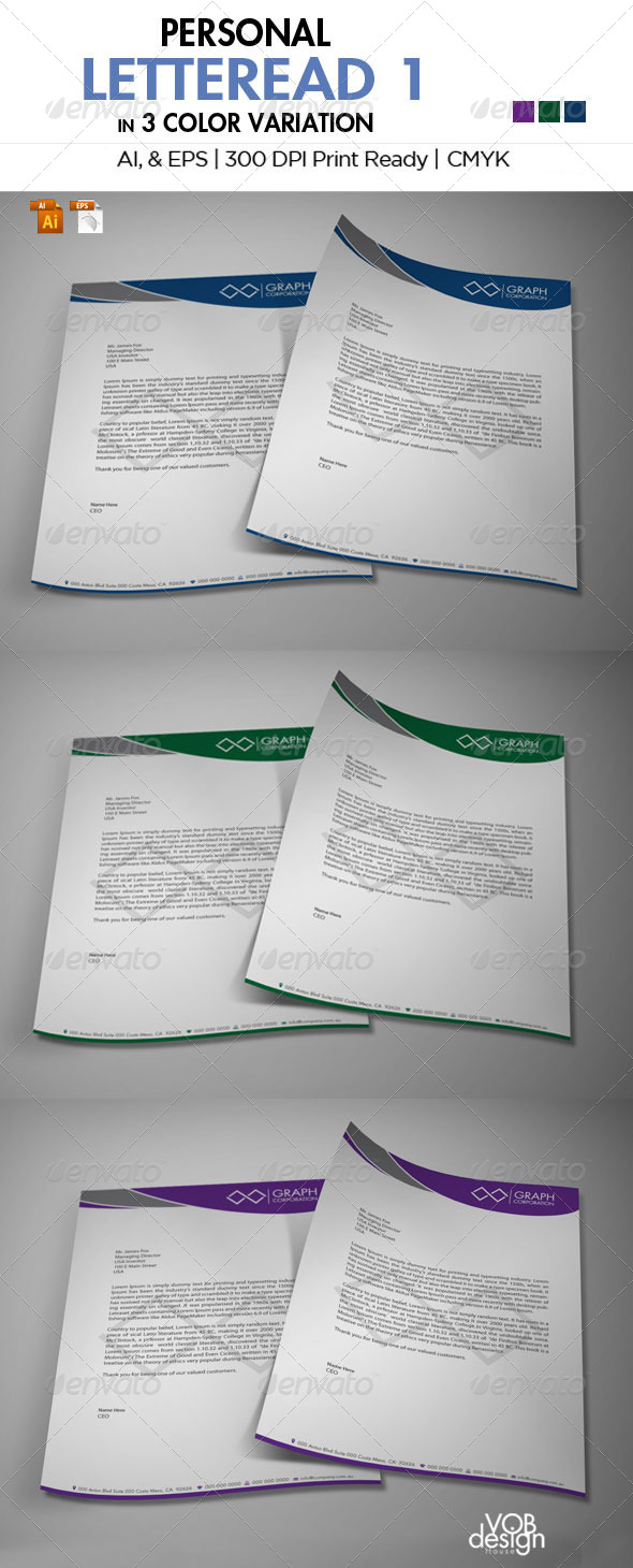 The Letterhead - Stationery Print Templates