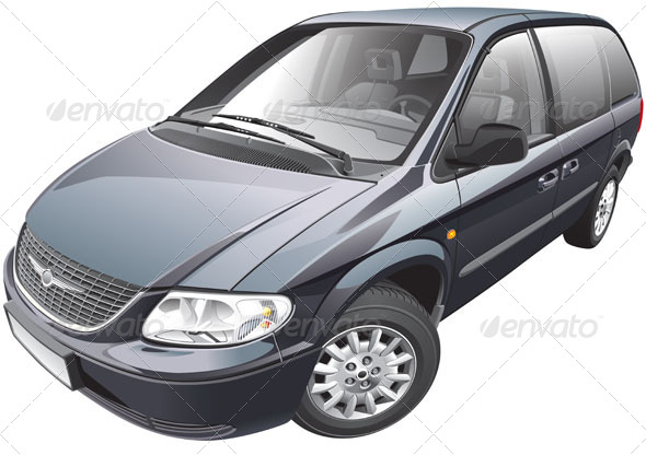 American Minivan - Vectors