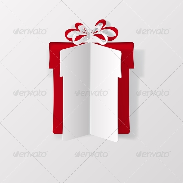Gift Box Cut from Paper - Birthdays Seasons/Holidays