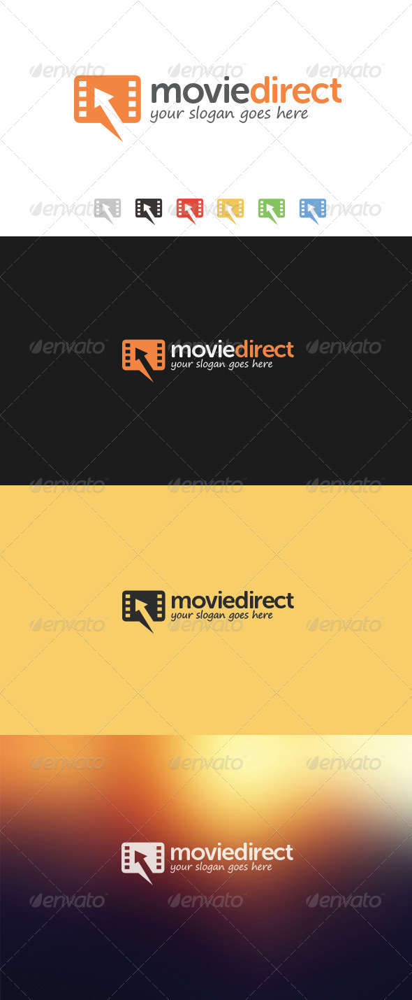Movie Direct Logo - Symbols Logo Templates