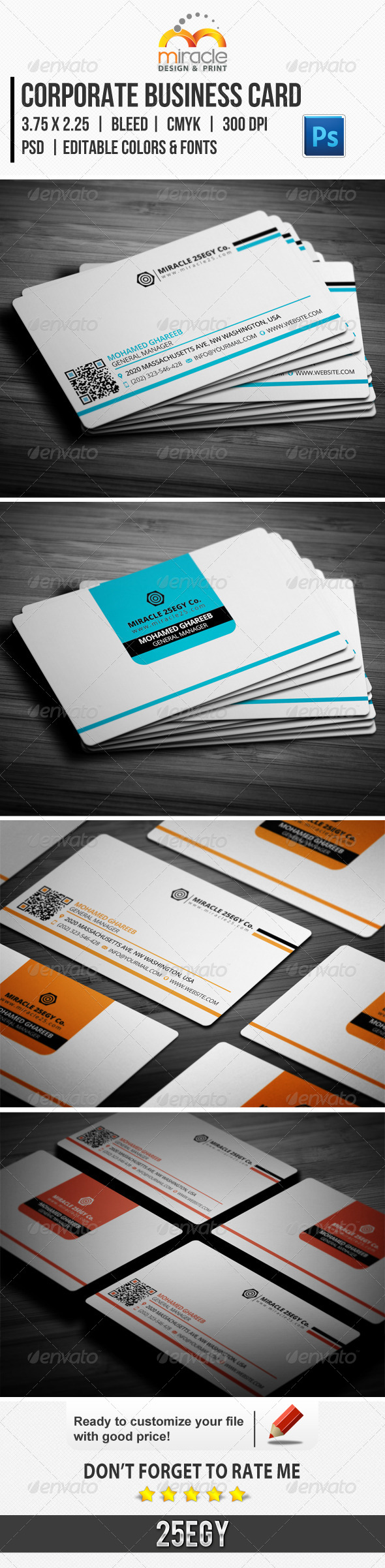 Corporate Business Card - Corporate Business Cards
