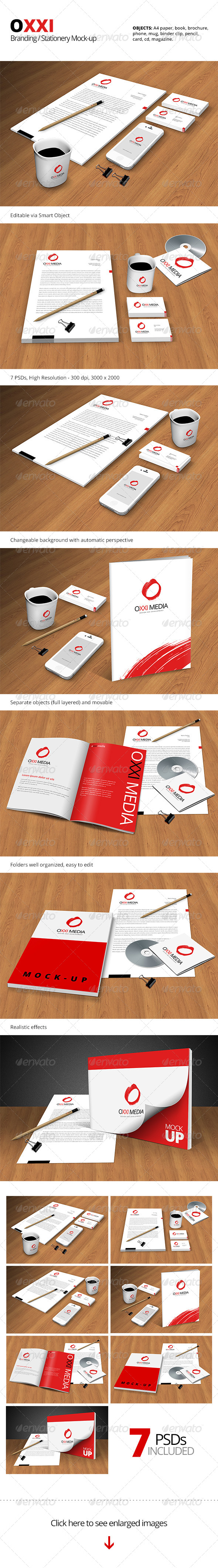 OXXI Branding / Stationery Mock-up - Stationery Print