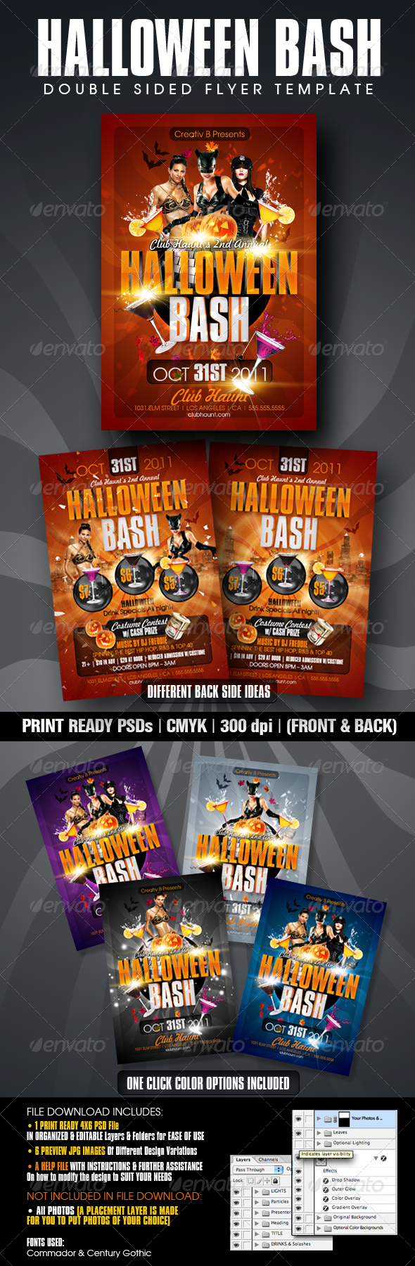 Halloween Bash Flyer Templates - Clubs & Parties Events