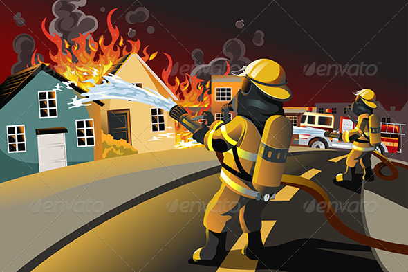 Firefighters - People Characters