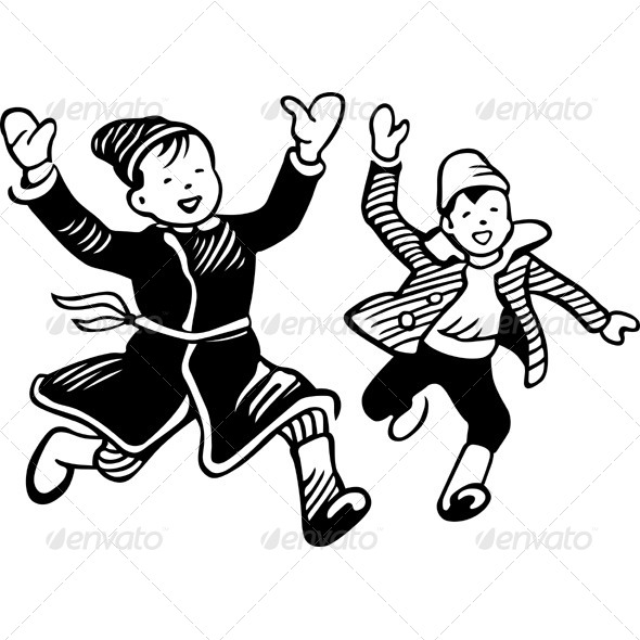 Running Boys - People Characters