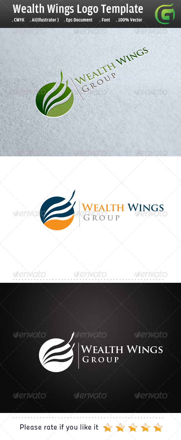 Wealth Wings - Symbols Logo Templates