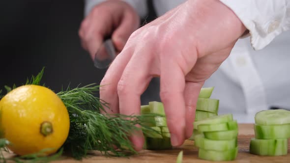 Chef Cutting Cucumber alt