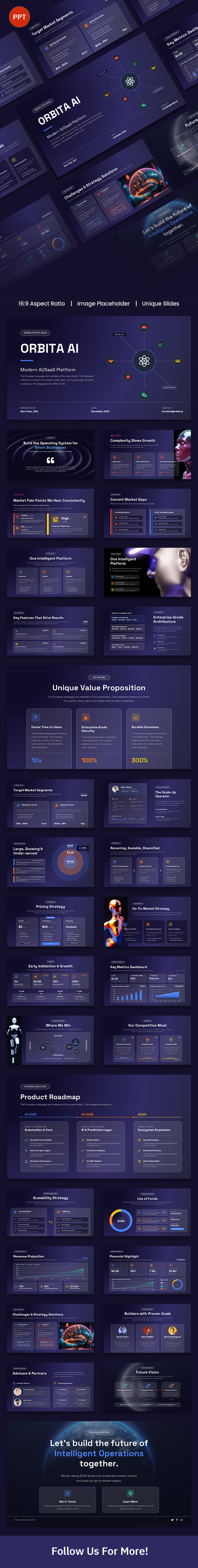 Orbita AI - Modern AI-SaaS Presentation Template