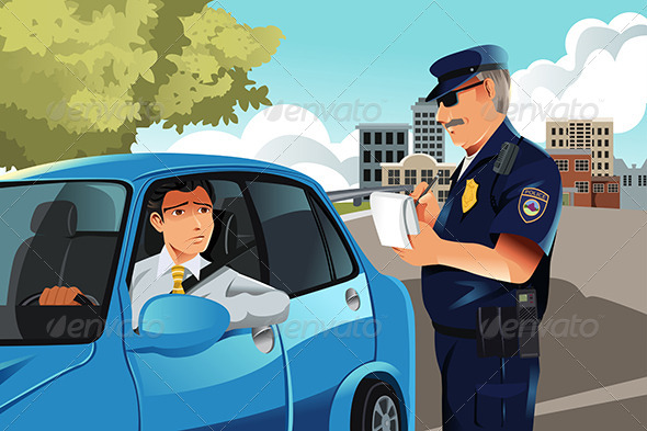 Traffic Violation - People Characters