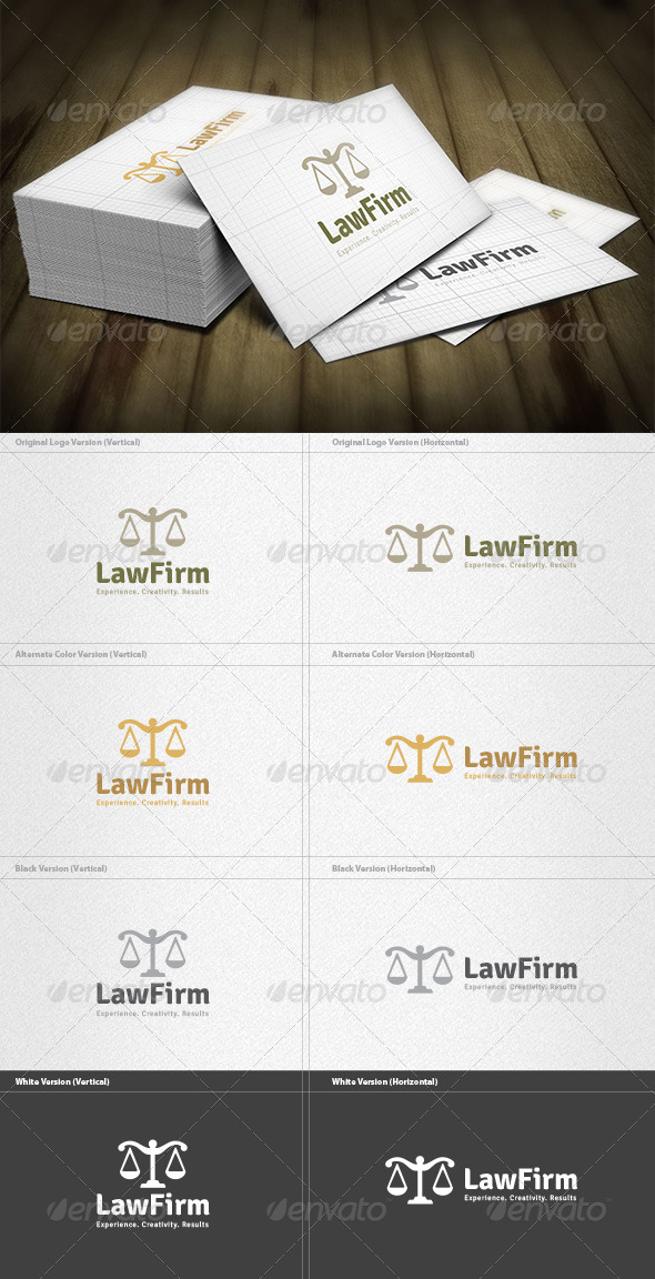 Law Firm Logo - Objects Logo Templates