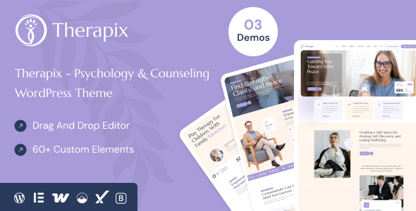 Therapix – Psychology & Counselling WordPress Theme