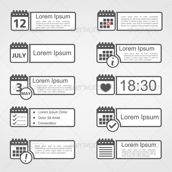 Calendar Icons - Miscellaneous Vectors