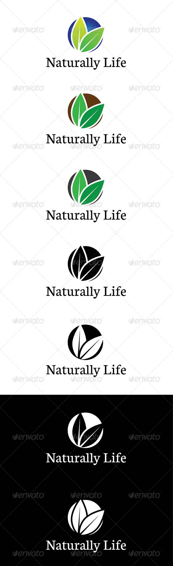 Naturally Life Logo - Nature Logo Templates