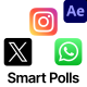 Social Media Polls Maker - X, WhatsApp, Instagram - VideoHive Item for Sale