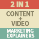Content &amp; Video Marketing Explainers (2 in 1) - VideoHive Item for Sale