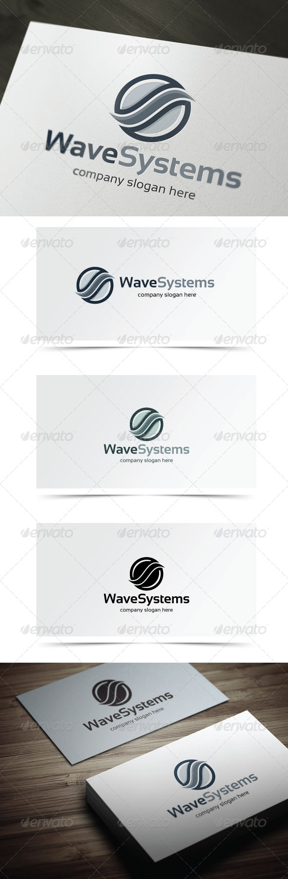 Wave Systems - Abstract Logo Templates